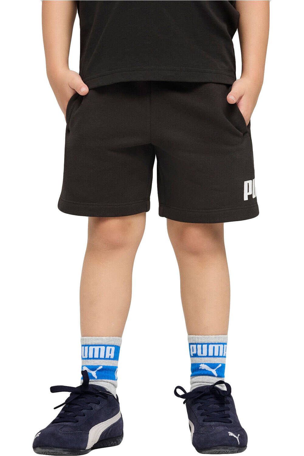 Puma bermuda niño ESS No. 1 Logo Shorts TR PS vista frontal