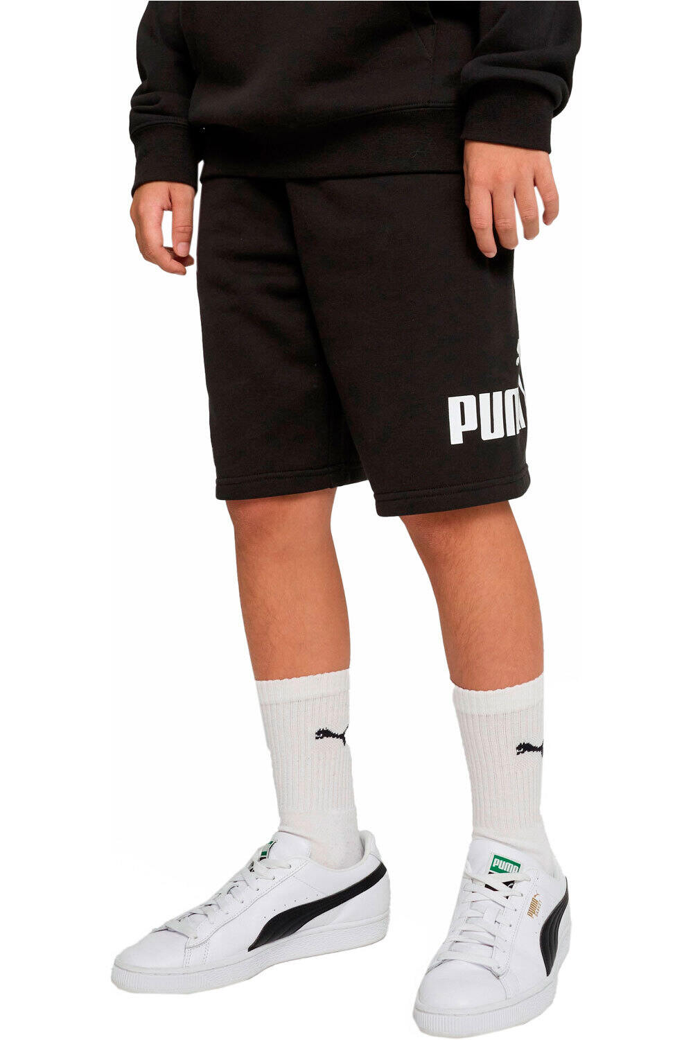 Puma bermuda niño X_ESS No. 1 Logo Short vista frontal