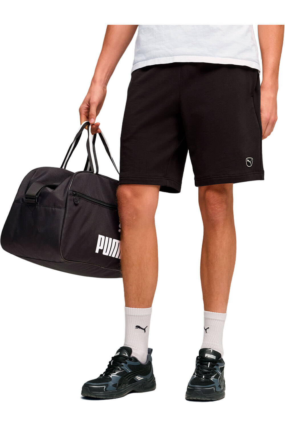 Puma bermudas hombre ESS ELEVATED Shorts vista frontal