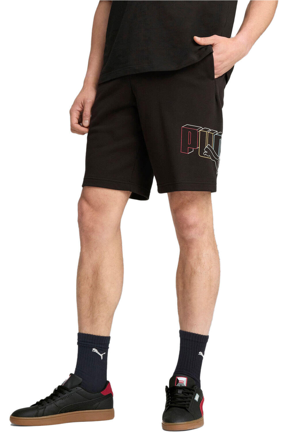 Puma bermudas hombre ESS LOGO LAB Execution Shorts 10  TR vista frontal