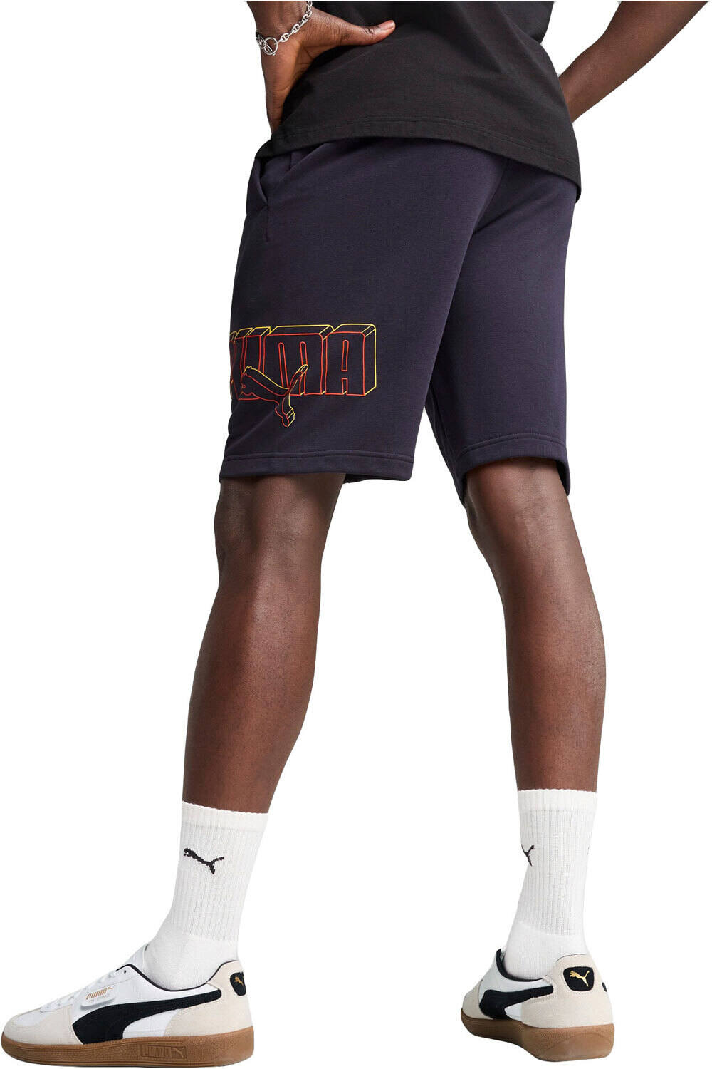 Puma bermudas hombre ESS LOGO LAB Execution Shorts 10  TR vista trasera