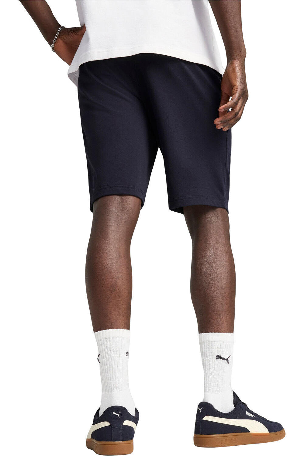 Puma bermudas hombre ESS No. 1 Logo Jersey Shorts 10 vista trasera