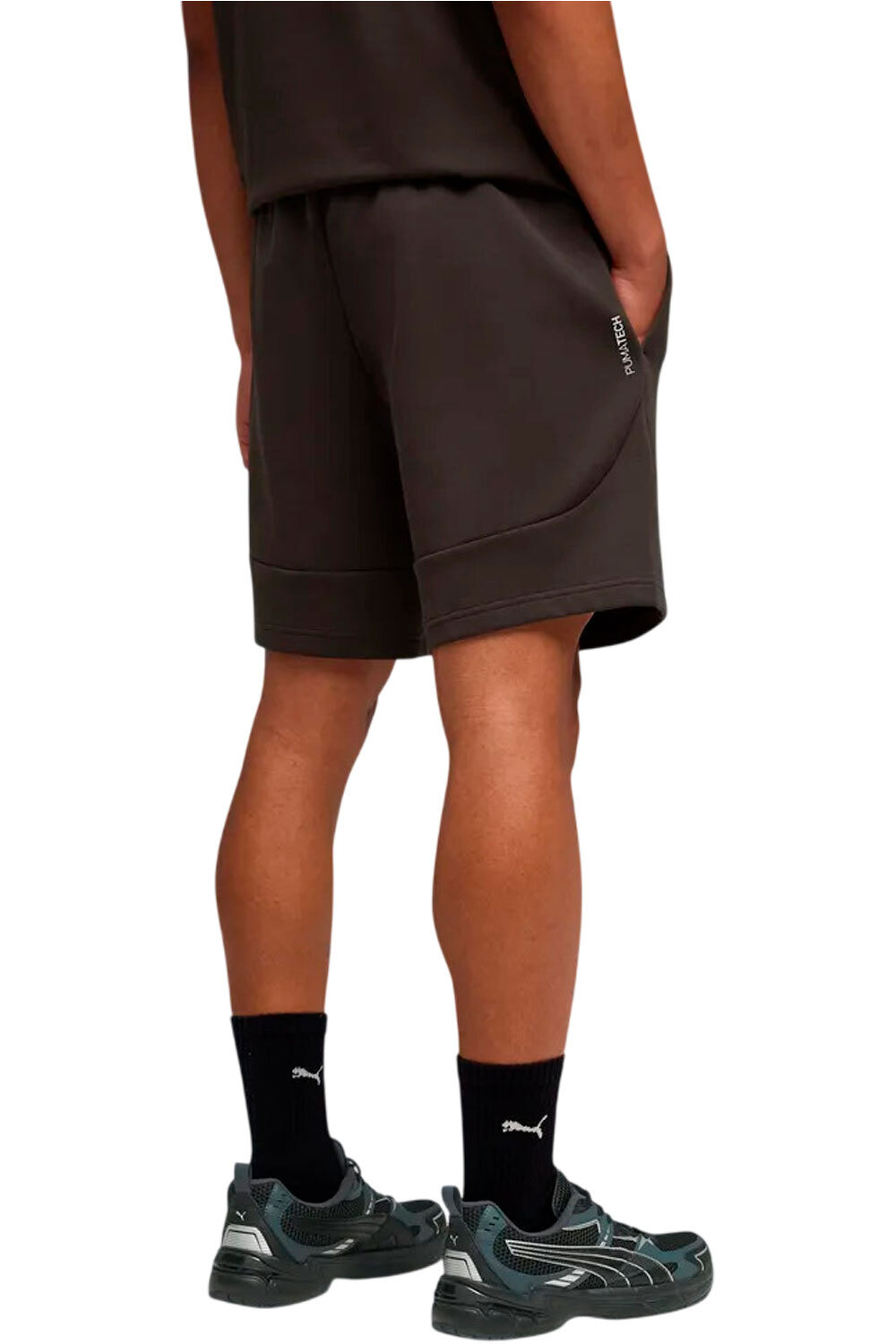 Puma bermudas hombre PUMATECH Shorts DK vista trasera