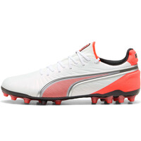 Puma botas de futbol cesped artificial KING ULTIMATE MG BLNA lateral exterior