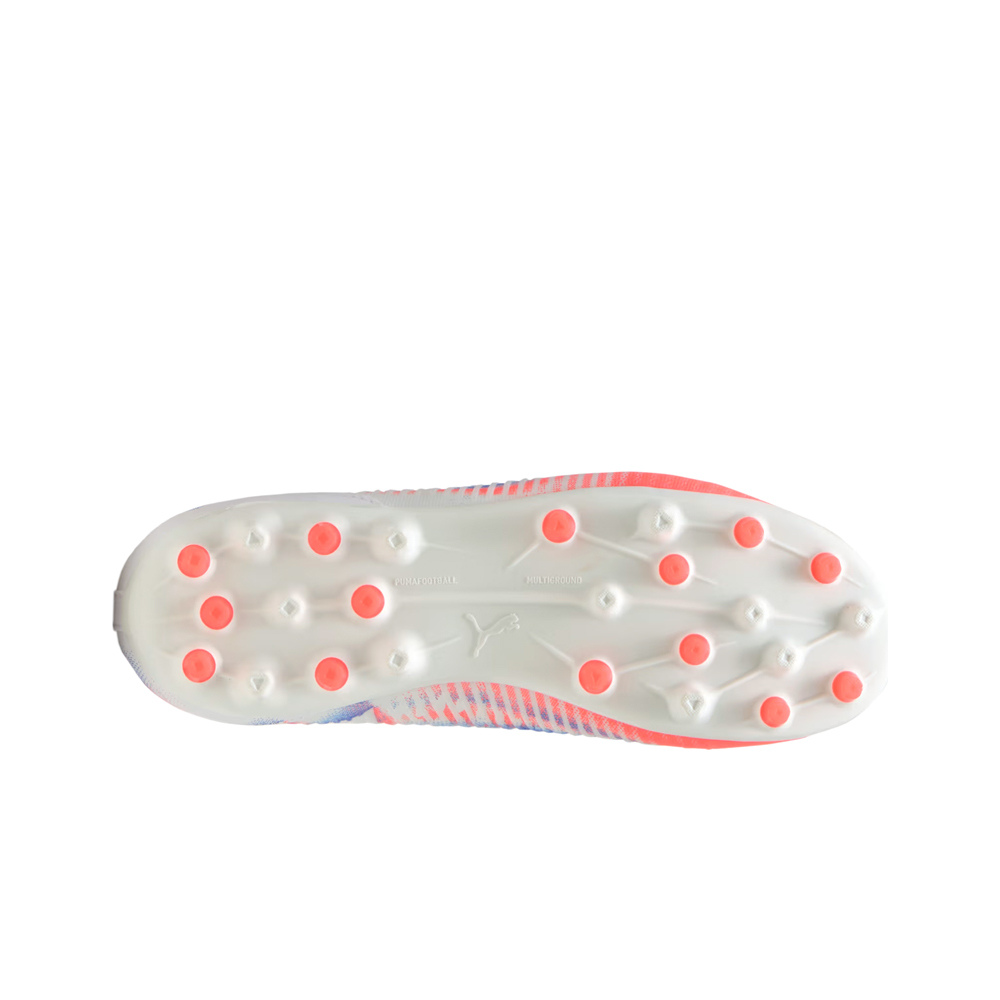 Puma botas de futbol niño cesped artificial FUTURE 8 MATCH MG JR BLNA vista trasera