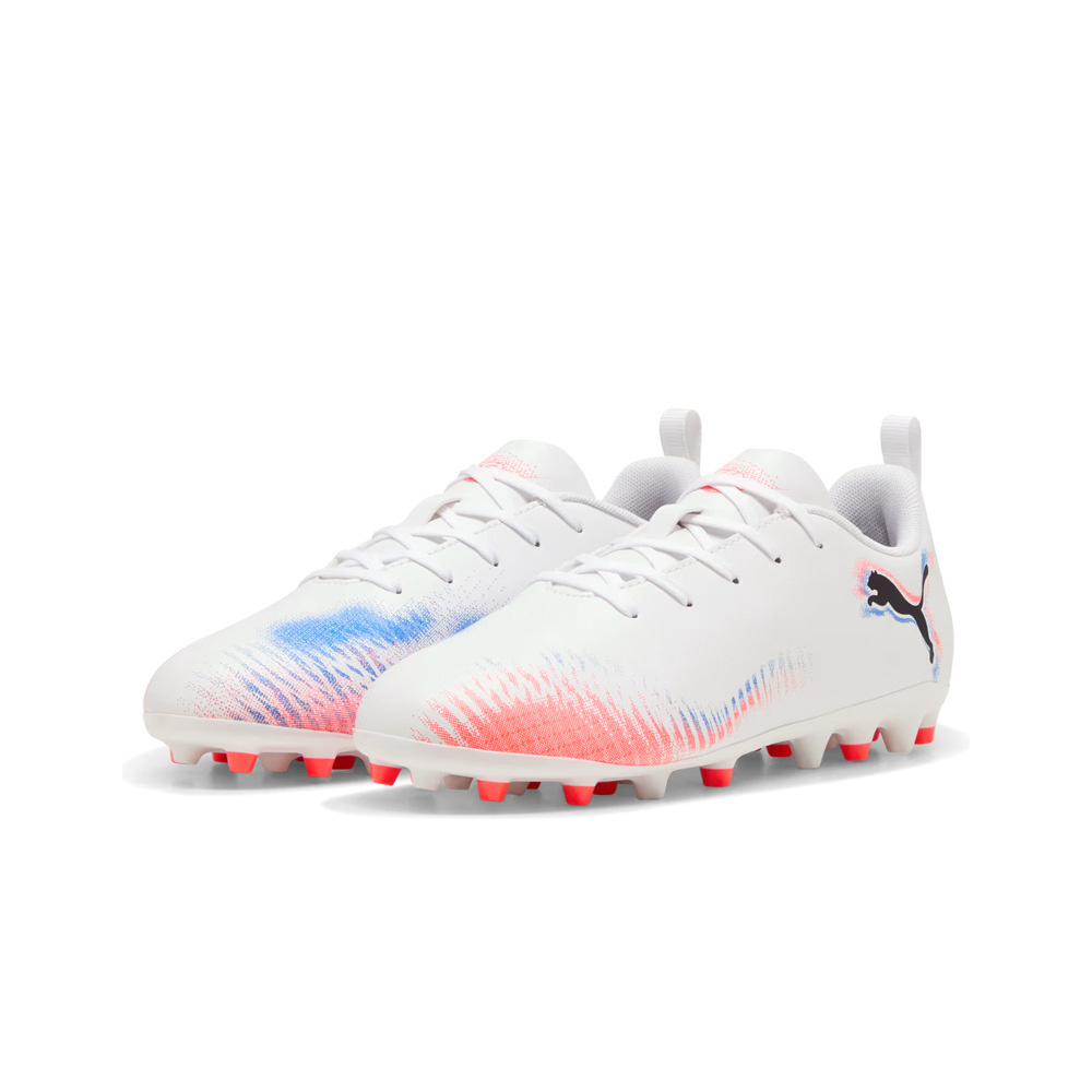 Puma botas de futbol niño cesped artificial FUTURE 8 PLAY MG JR BLNA lateral interior