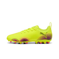 Puma botas de futbol niño cesped artificial FUTURE 8 PLAY MG Jr lateral exterior