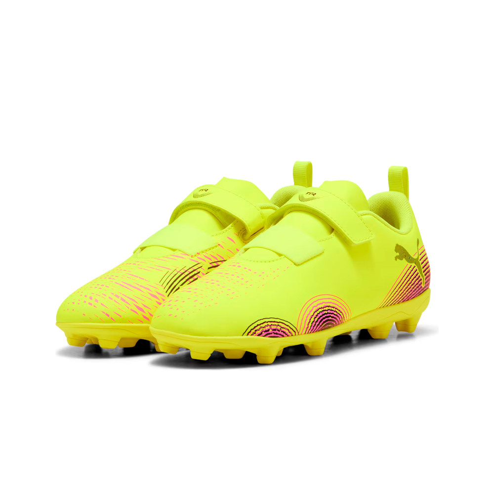 Puma botas de futbol niño cesped artificial FUTURE 8 PLAY V FG/AG RB Jr lateral interior