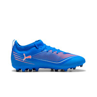 Puma botas de futbol niño cesped artificial ULTRA 6 MATCH MG JR AZ lateral exterior