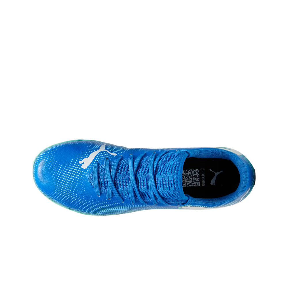 Puma botas fútbol sala niño FUTURE 7 PLAY IT Jr AZVE vista superior