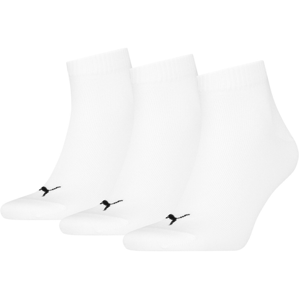 Puma calcetines deportivos UNISEX QUARTER PLAIN 3P vista frontal