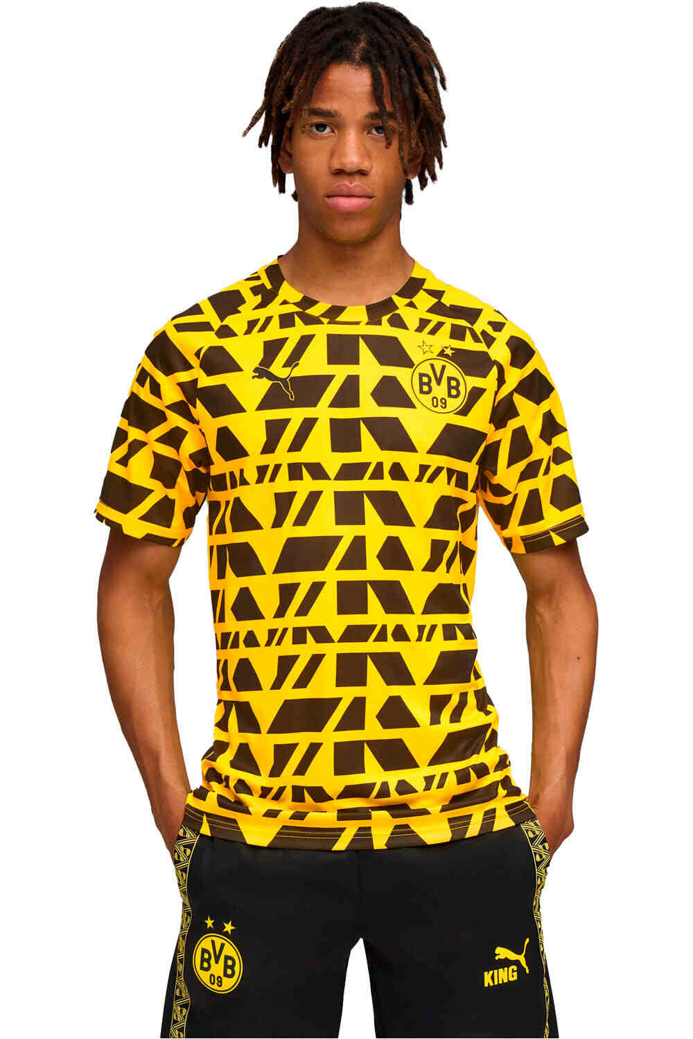 Puma camiseta de fútbol oficiales BORUSSIA D 25 PREMATCH AMNE vista frontal