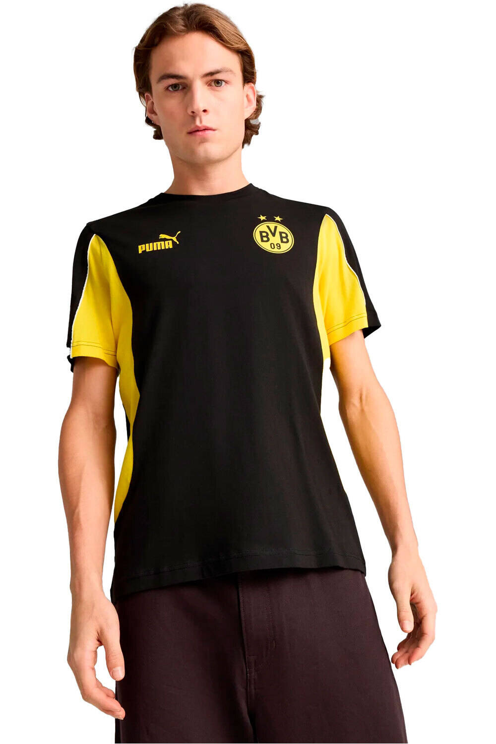 Puma camiseta de fútbol oficiales BORUSSIA.D 25 ftblARCHIVE Tee vista frontal