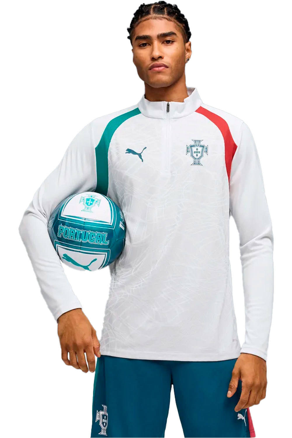 Puma camiseta de fútbol oficiales FPF Training 1/4 Zip vista frontal