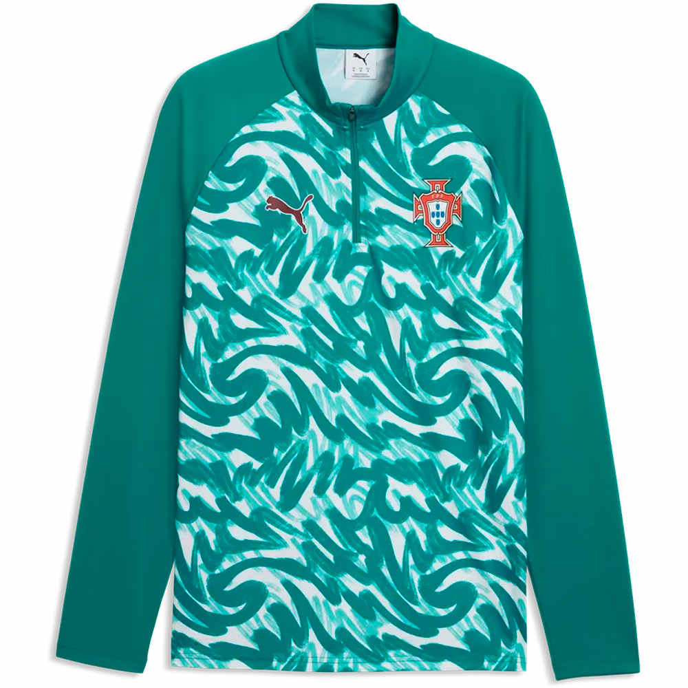 Puma camiseta de fútbol oficiales FPF Warm Up 1/4 Zip vista detalle