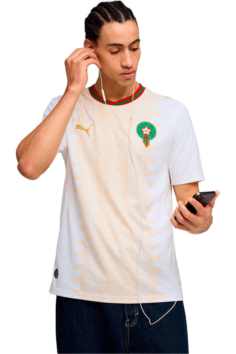 Puma camiseta de fútbol oficiales MARRUECOS 25 AWAY JERSEY vista frontal