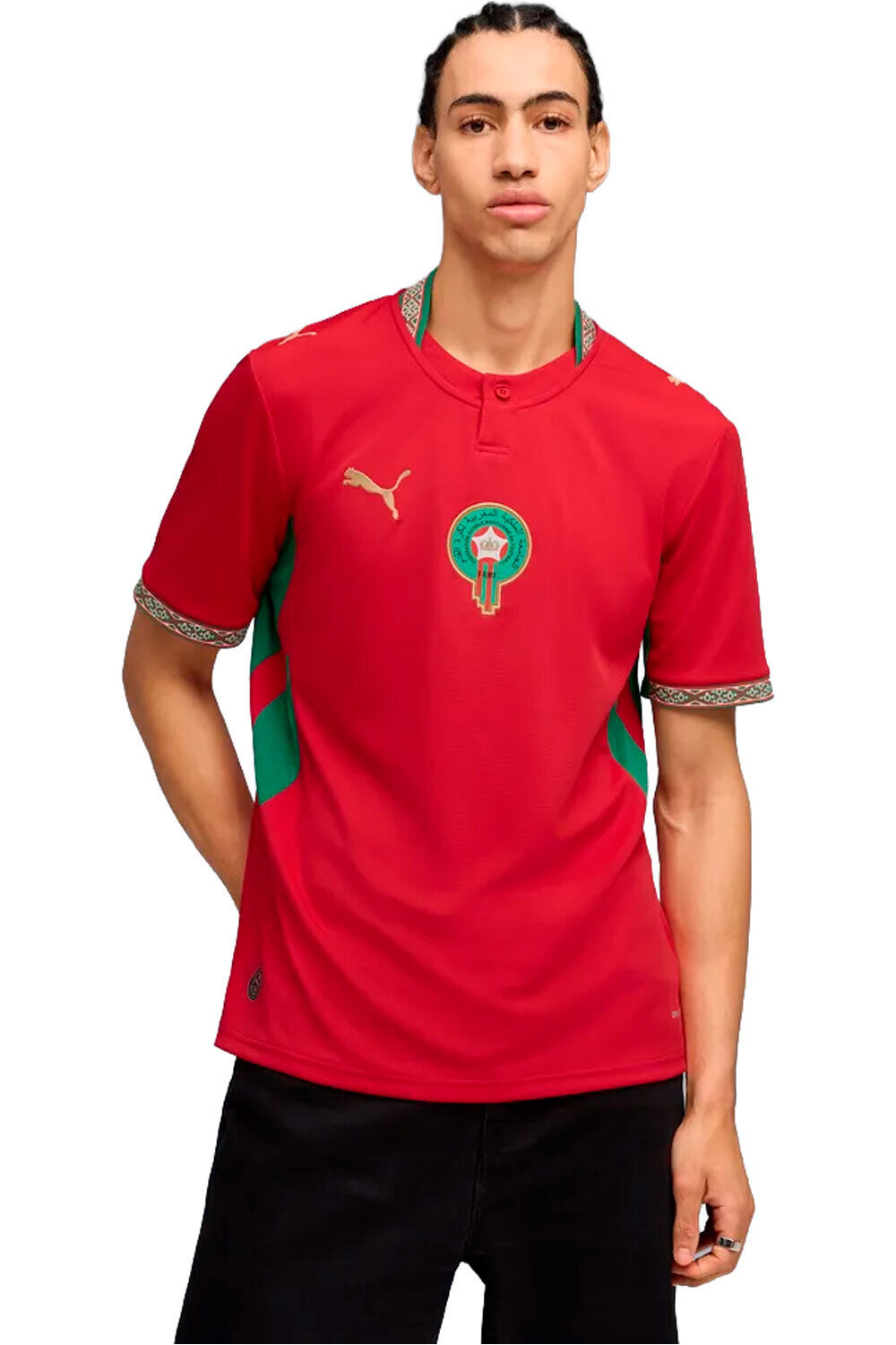Puma camiseta de fútbol oficiales MARRUECOS 25 HOME JERSEY vista frontal