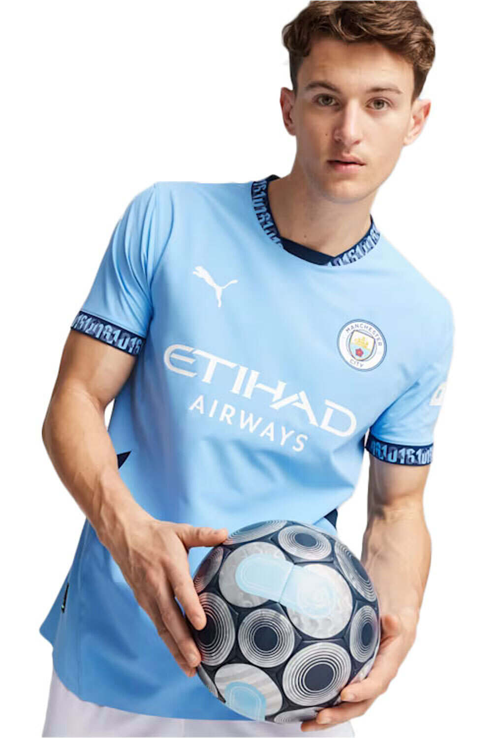 Puma camiseta de fútbol oficiales MCFC Home Authentic vista frontal