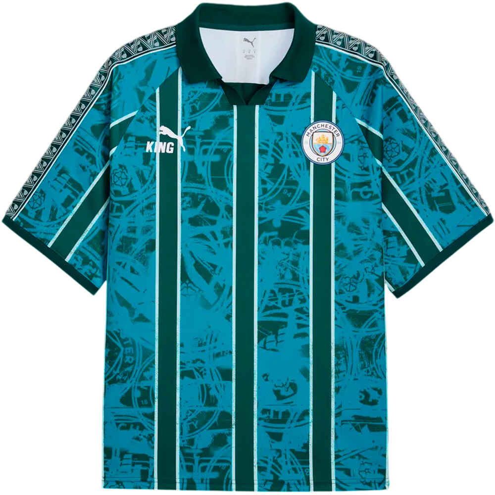 Puma camiseta de fútbol oficiales MCFC KING Retro Jers 03