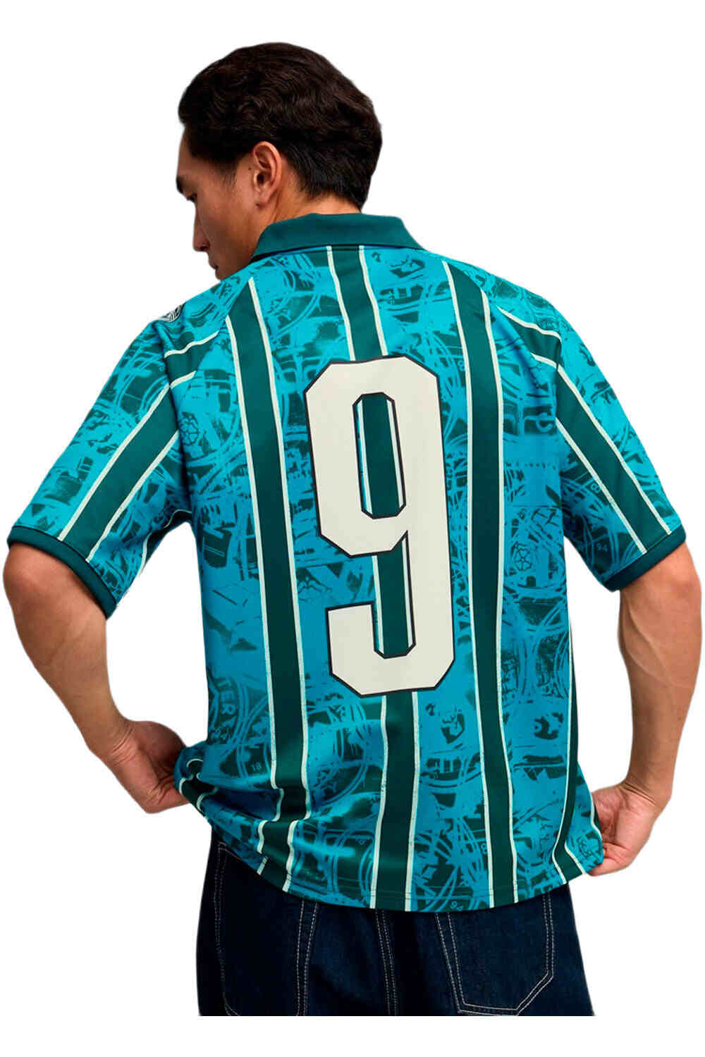 Puma camiseta de fútbol oficiales MCFC KING Retro Jers vista trasera