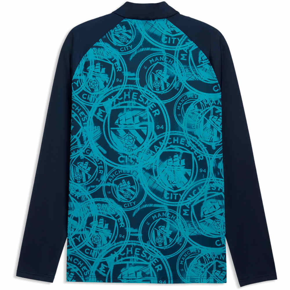 Puma camiseta de fútbol oficiales MCFC Warm Up 1/4 Zip 03