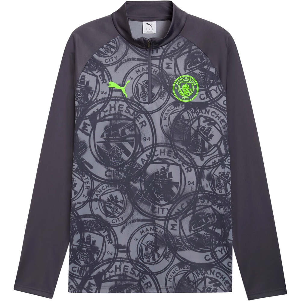 Puma camiseta de fútbol oficiales MCFC Warm Up 1/4 Zip vista detalle