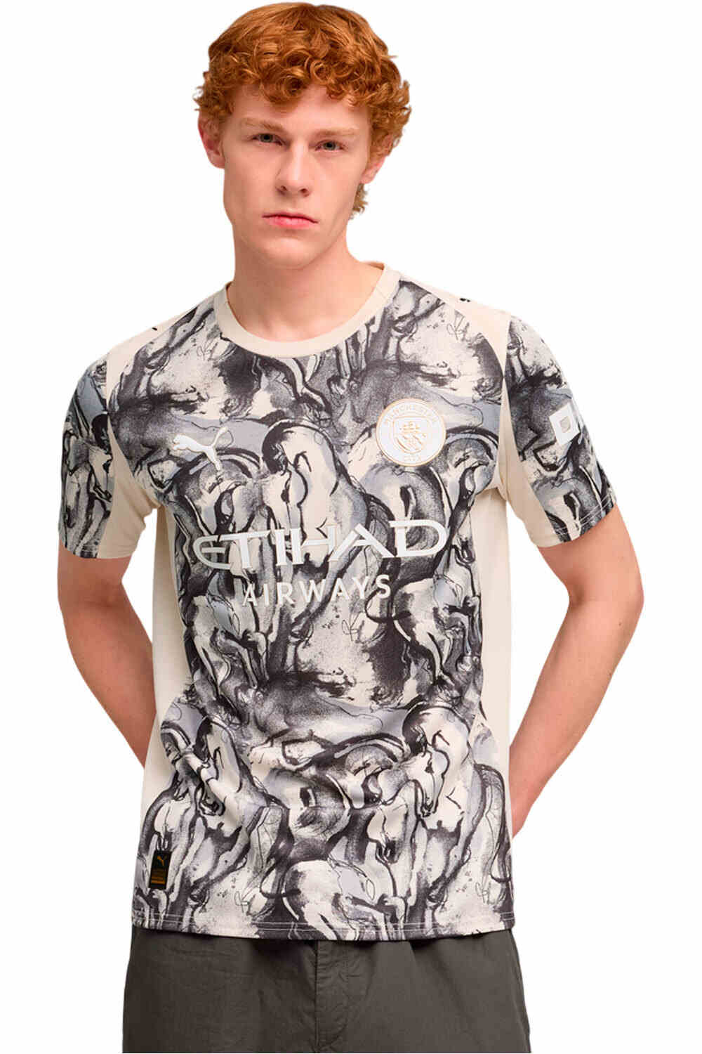 Puma camiseta de fútbol oficiales MCFC YOH Jersey Repl vista frontal