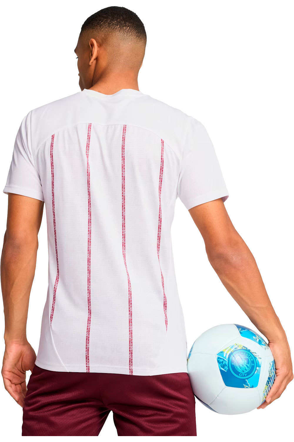 Puma camiseta de fútbol oficiales M.CITY 25 Prematch SS Jersey vista trasera