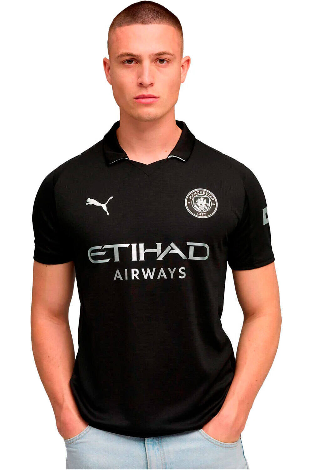 Puma camiseta de fútbol oficiales M.CITY 26 AWAY JERSEY NE vista frontal