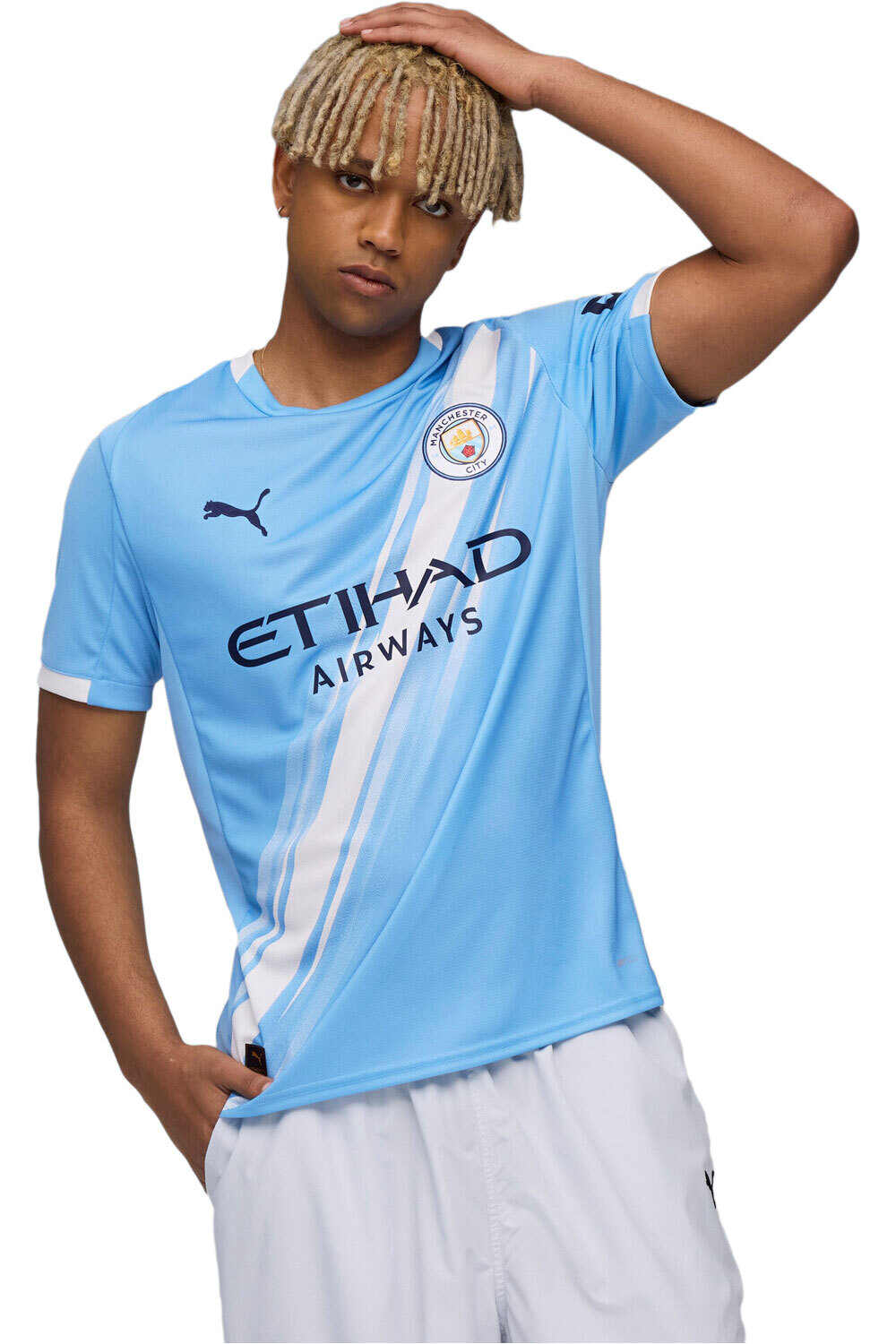Puma camiseta de fútbol oficiales M.CITY 26 HOME JERSEY AZ vista frontal