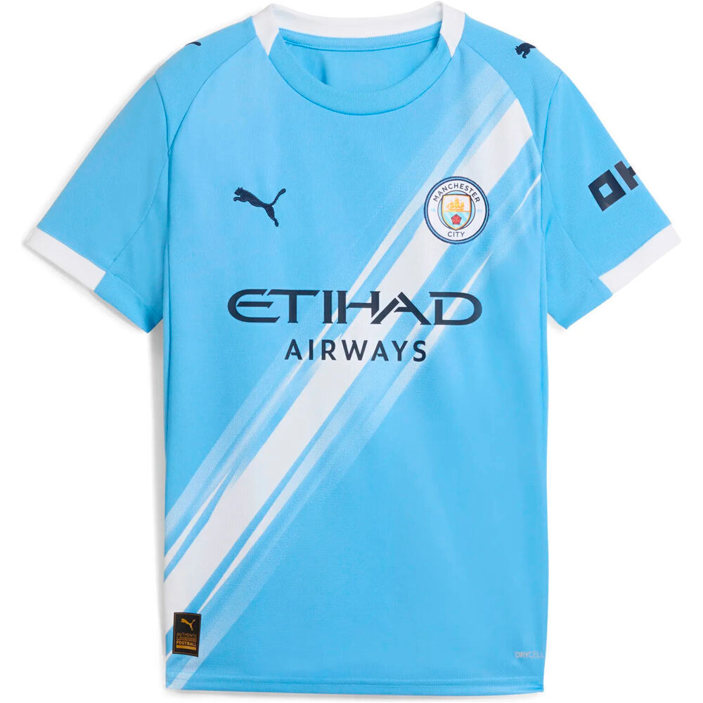 Puma camiseta de fútbol oficiales niño M.CITY 26 HOME JR JERSEY AZ 03