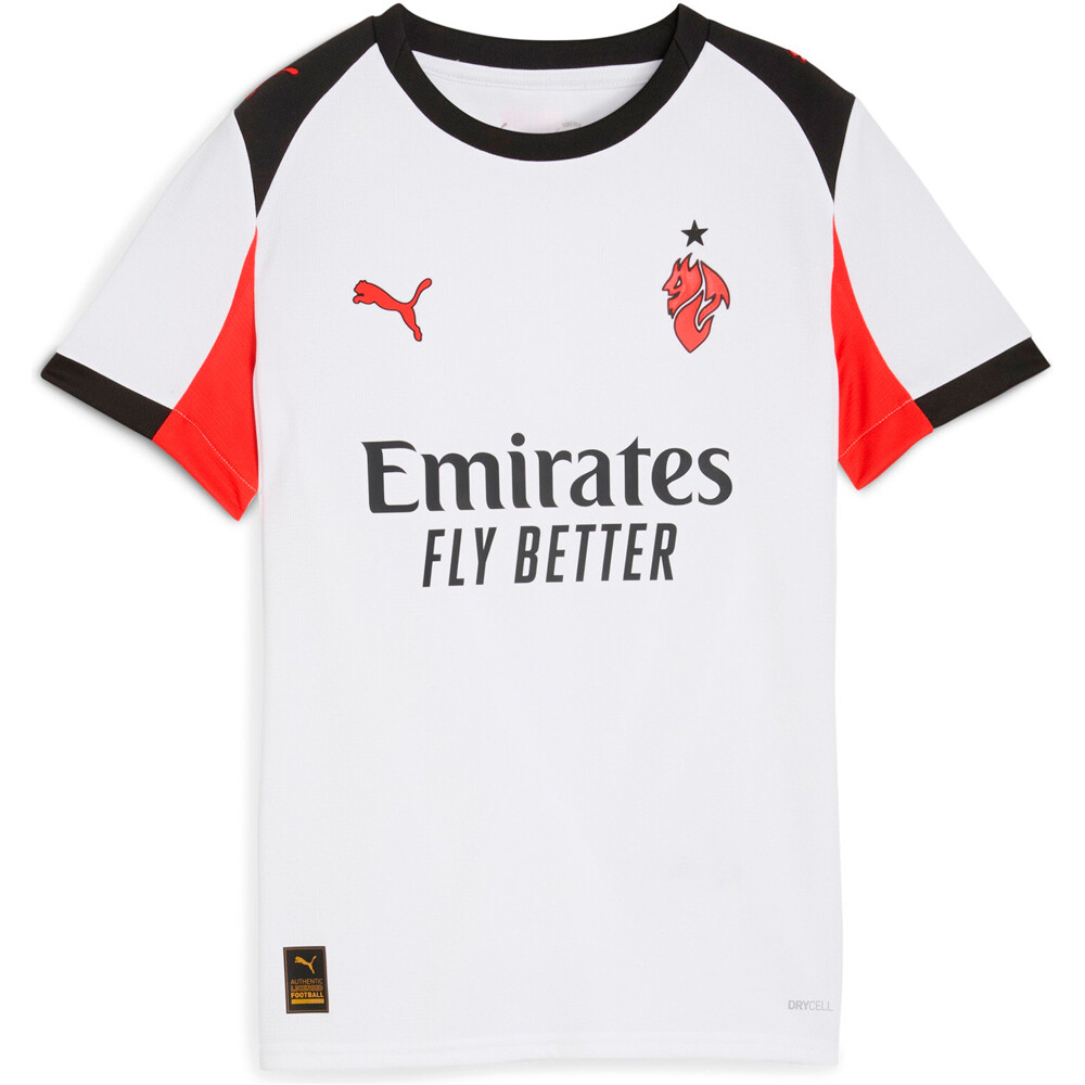 Puma camiseta de fútbol oficiales niño MILAN 26 Away Jersey Repl 03