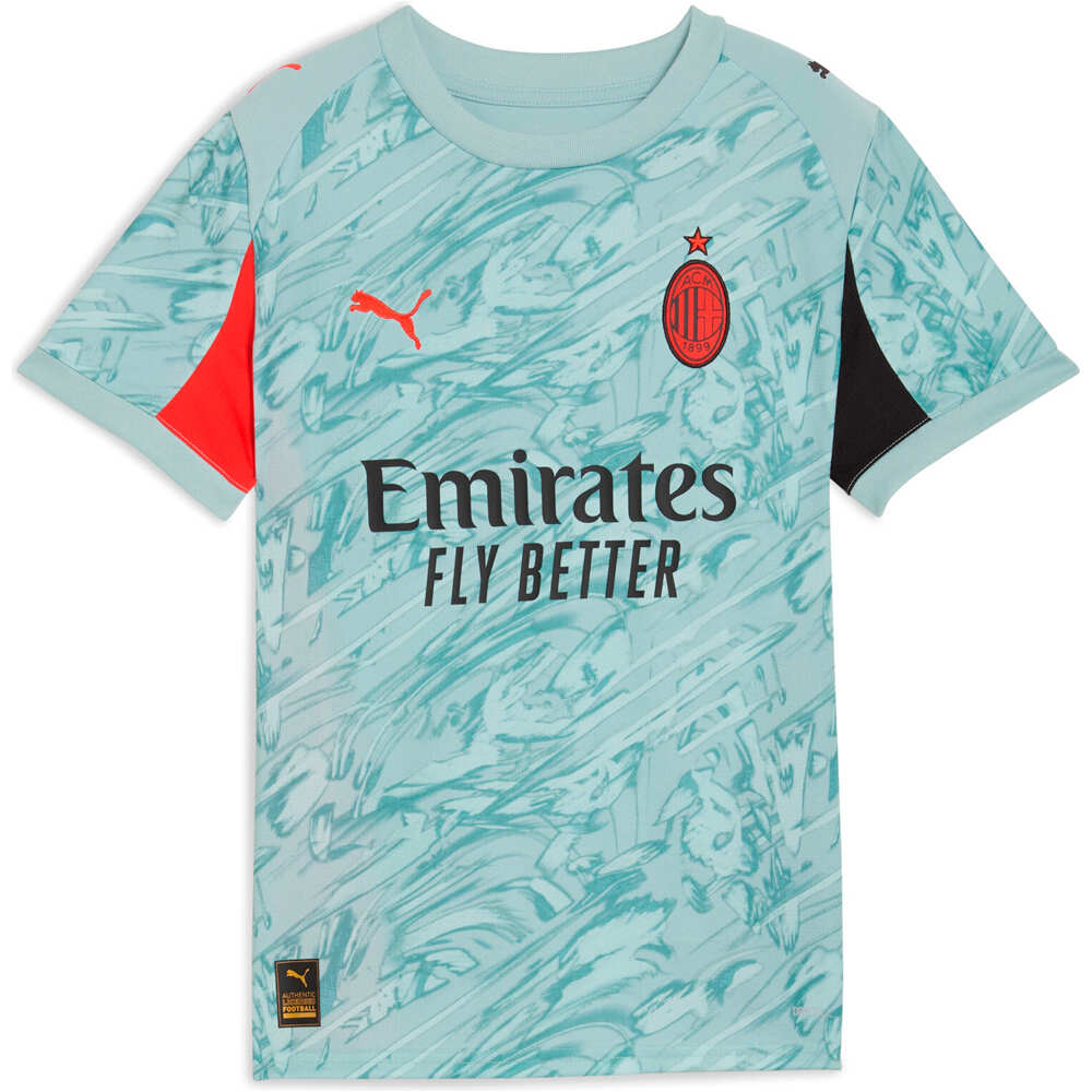 Puma camiseta de fútbol oficiales niño MILAN 26 GK Jersey Replic 03