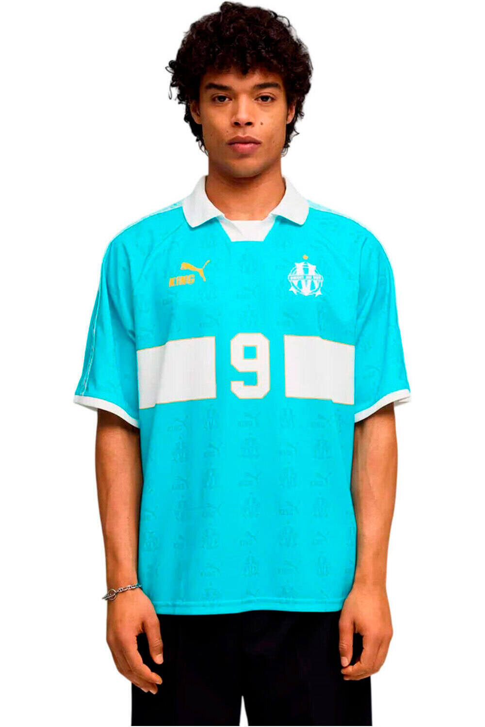 Puma camiseta de fútbol oficiales OM KING Retro Jersey vista frontal