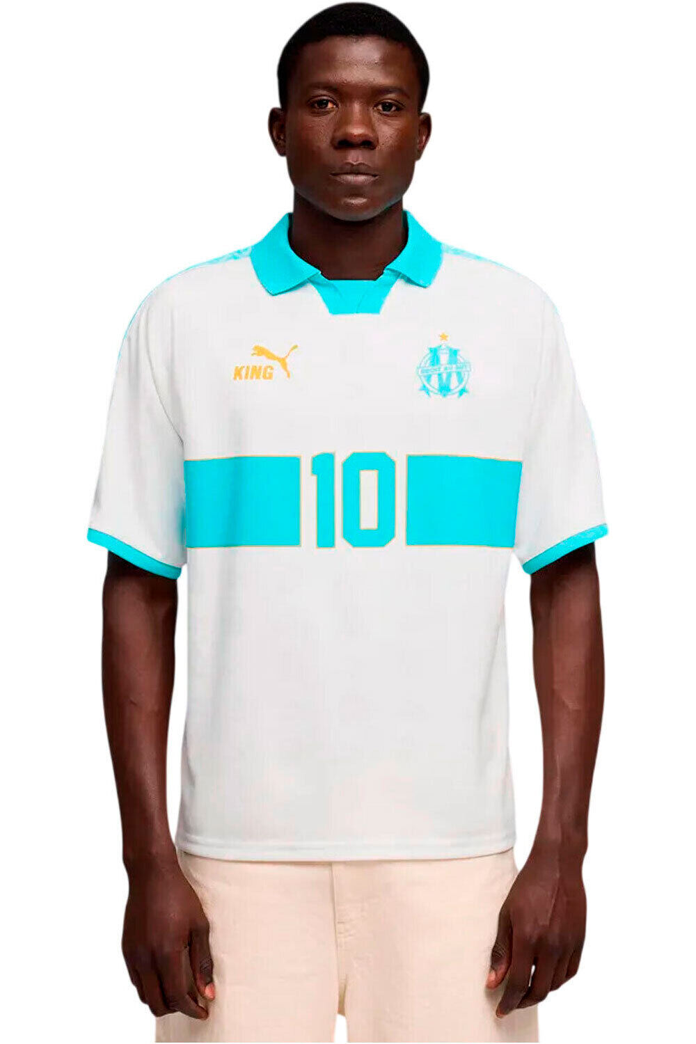 Puma camiseta de fútbol oficiales OM KING Retro Jersey vista frontal