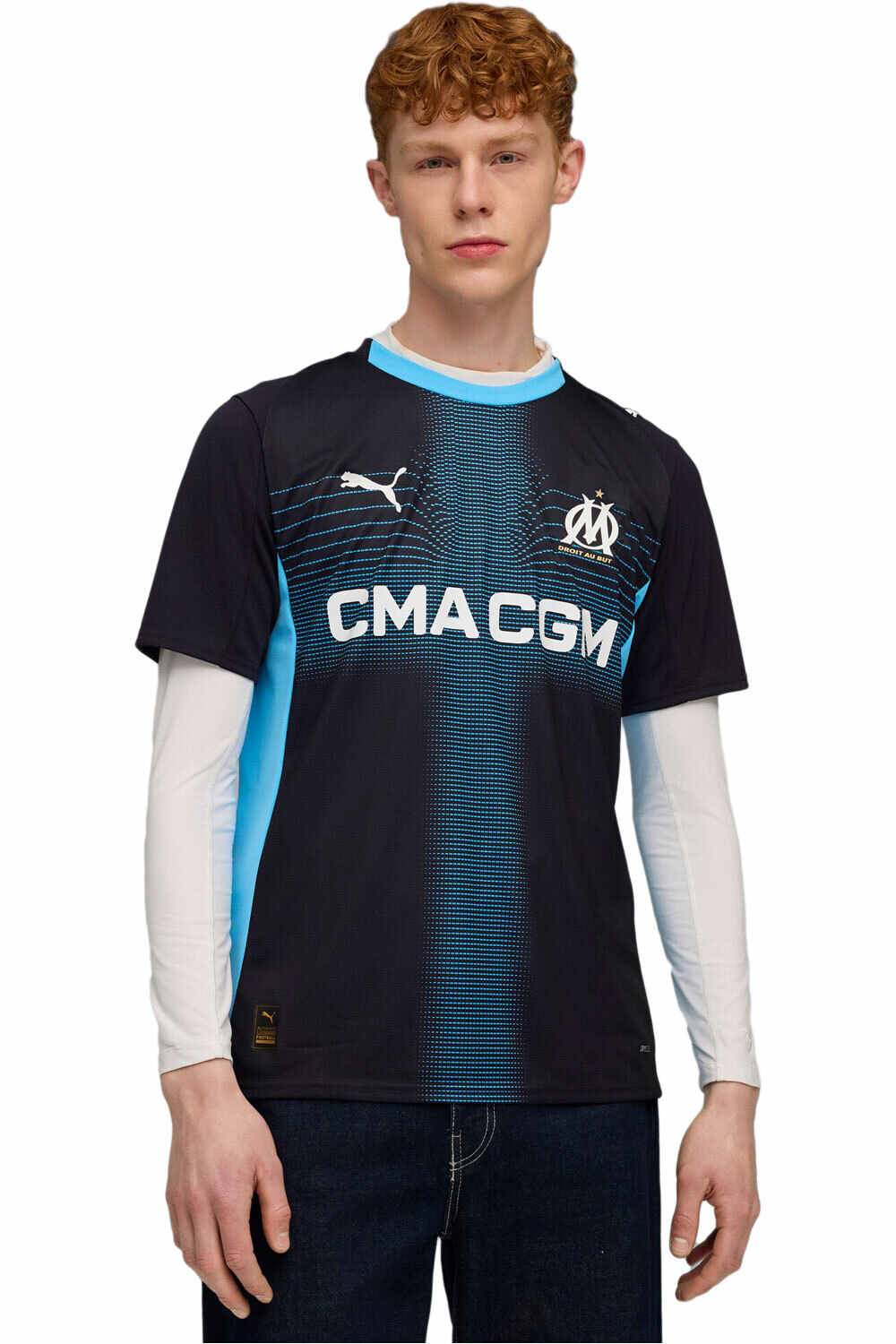 Puma camiseta de fútbol oficiales O.MARSELLA 26 Away Jersey Repli vista frontal