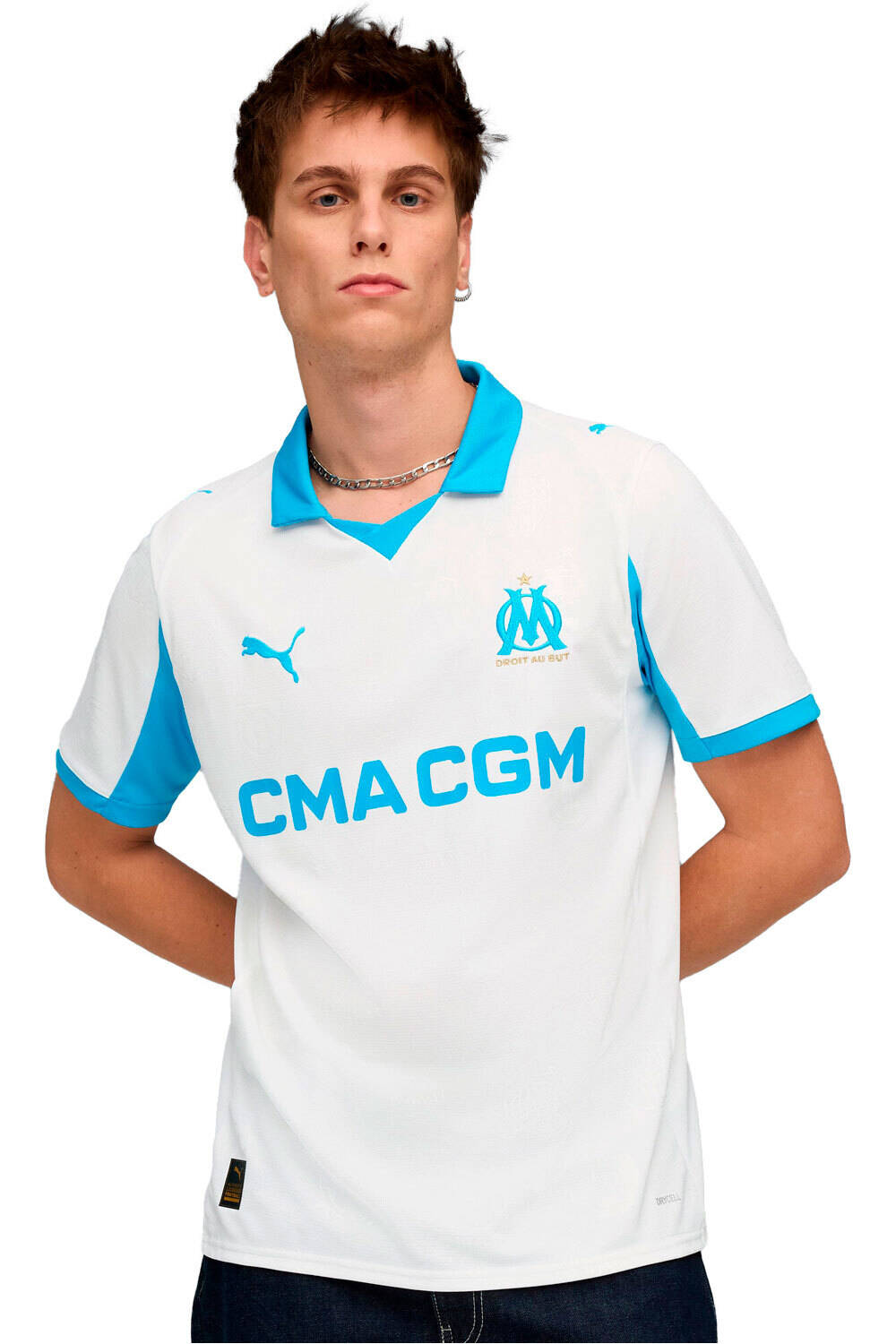 Puma camiseta de fútbol oficiales O.MARSELLA 26 Home Jersey Repli vista frontal