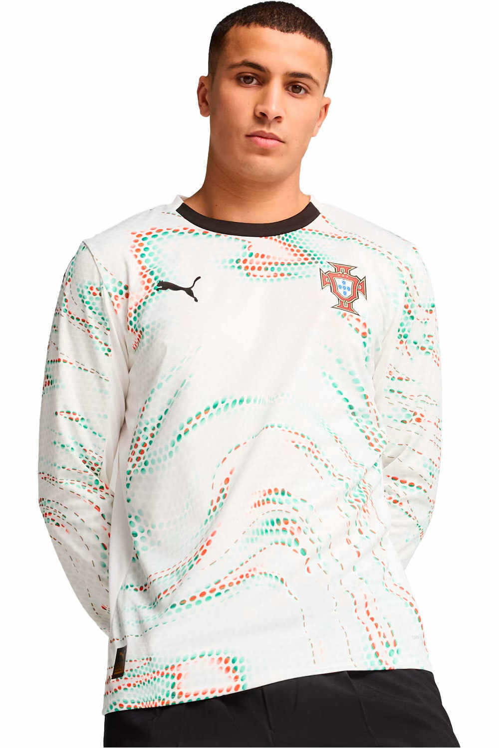 Puma camiseta de fútbol oficiales PORTUGAL 25 Away Jersey Replica LS vista frontal