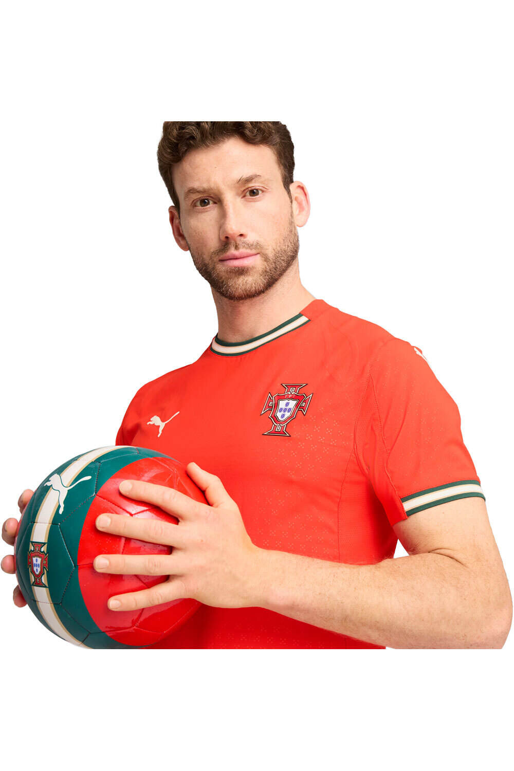 Puma camiseta de fútbol oficiales PORTUGAL 25 Home Authentic Jersey vista detalle