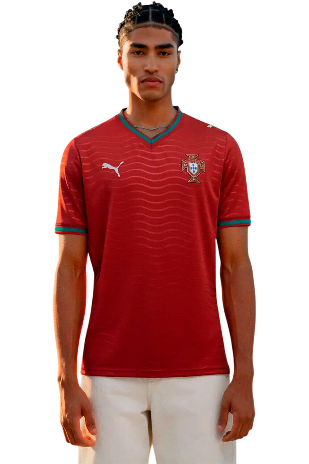 Puma camiseta de fútbol oficiales PORTUGAL 25 HOME JERSEY vista frontal