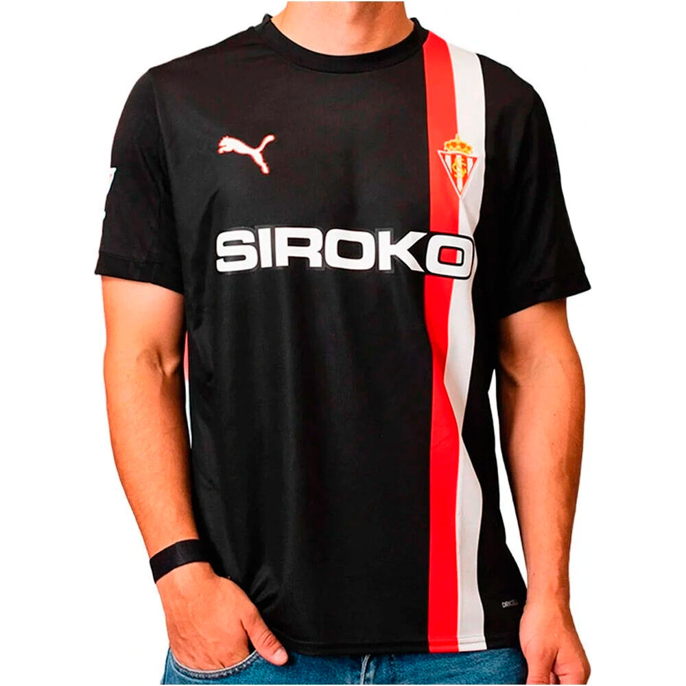Puma camiseta de fútbol oficiales SPORTING GIJON 26 AWAY vista frontal