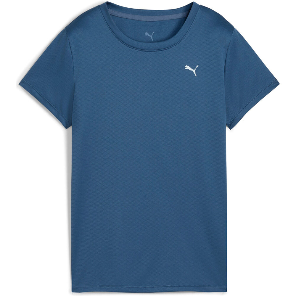 Puma camiseta entrenamiento manga corta mujer GRAPHICS RUN FOREVER vista frontal