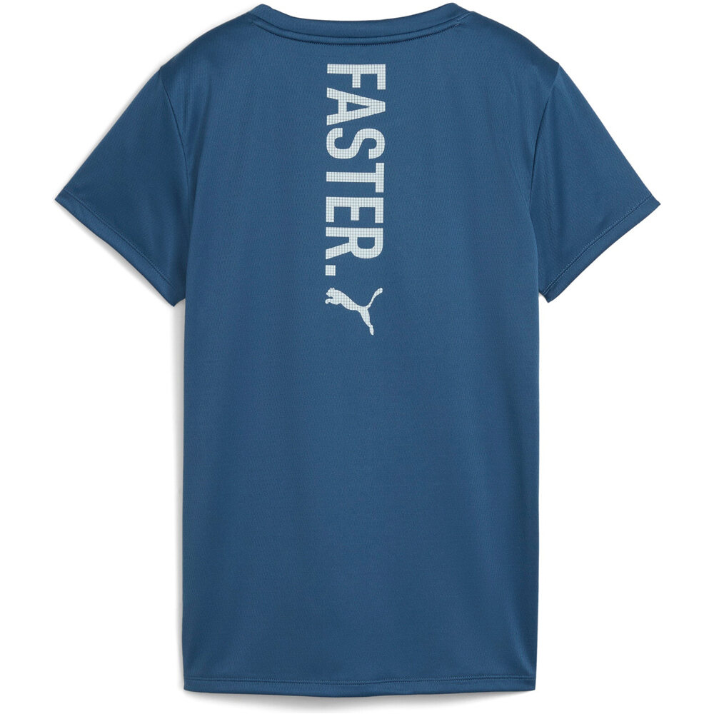 Puma camiseta entrenamiento manga corta mujer GRAPHICS RUN FOREVER vista trasera