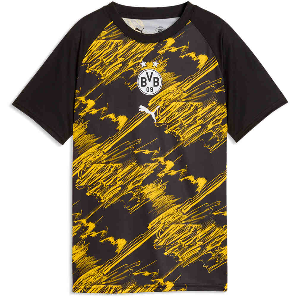Puma camiseta entrenamiento niño BVB Warm Up Jersey J vista frontal