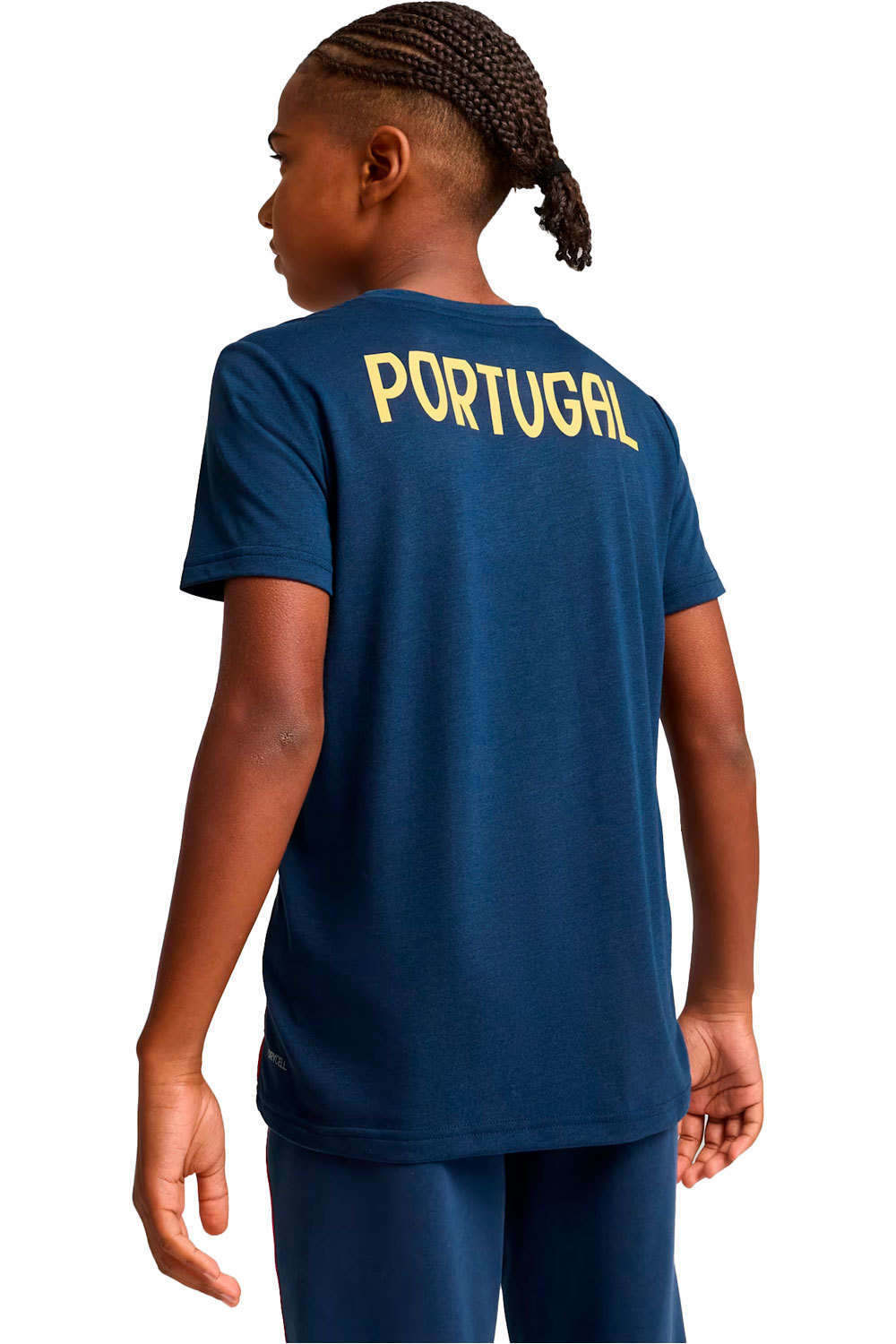 Puma camiseta entrenamiento niño PORTUGAL 25 Casuals Tee Jr vista trasera