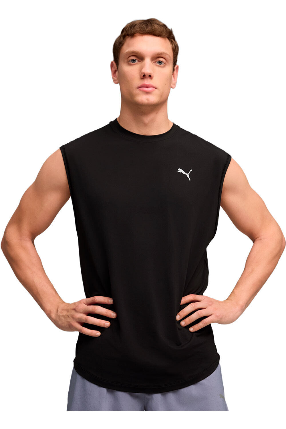 Puma camiseta entrenamiento tirantes hombre M Run CoolCELL Sleev vista frontal