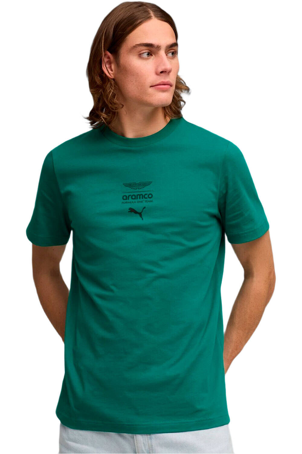 Puma camiseta manga corta hombre AMF1 Essential Logo vista frontal