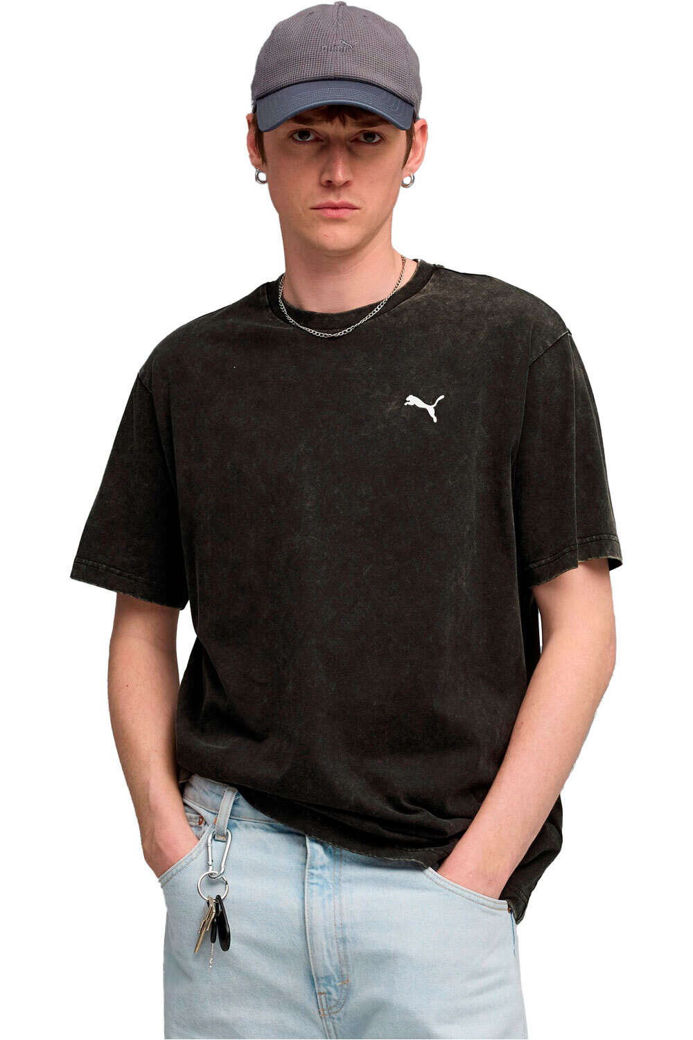 Puma camiseta manga corta hombre ESS ELEVATED Relaxed vista frontal