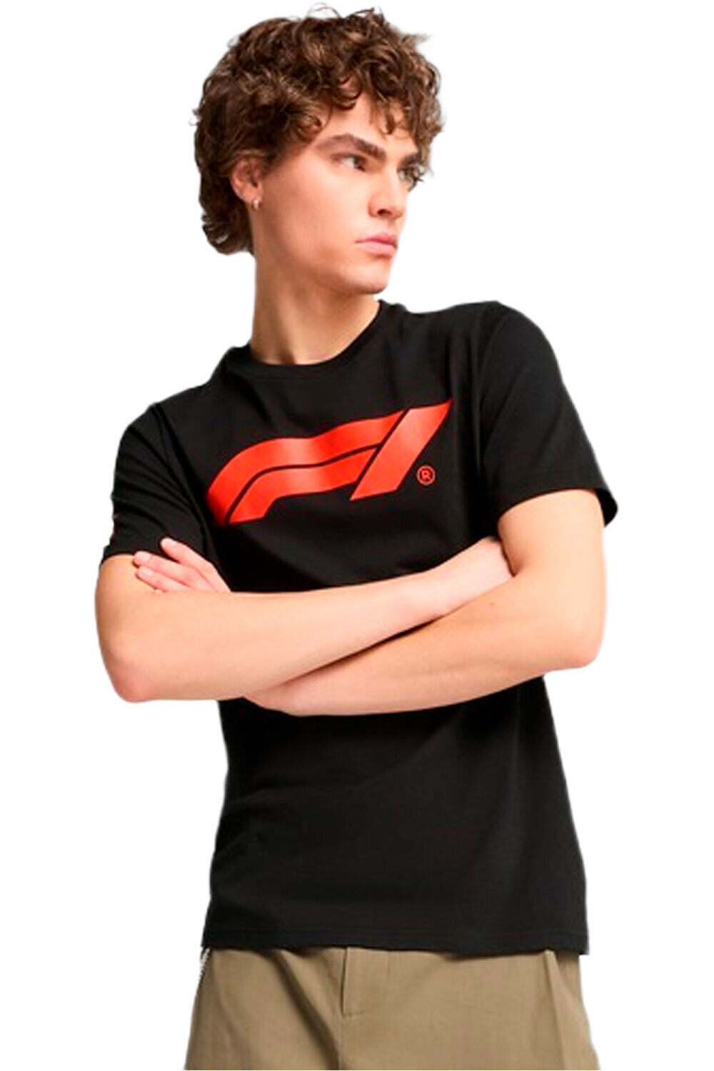 Puma camiseta manga corta hombre F1 ESS Logo Tee 180g vista frontal