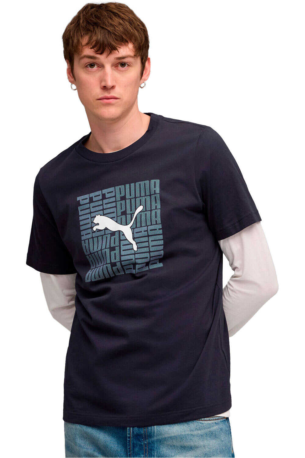 Puma camiseta manga corta hombre GRAPHIC Box Tee vista frontal